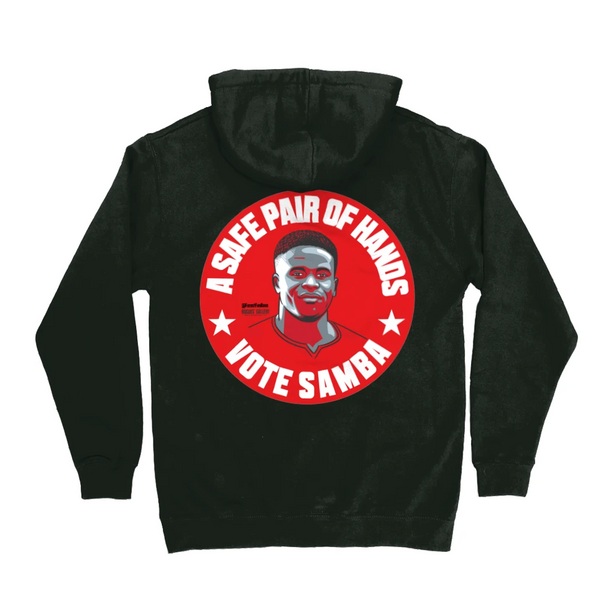Brice Samba charcoal unisex hoodie vote #GetBehindTheLads