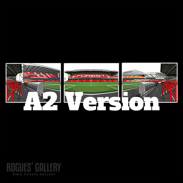 The City Ground Triptych A2 version Rogues Gallery
