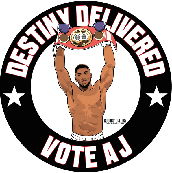 Anthony Joshua Heavyweight World Champion Champ beer mats Vote AJ