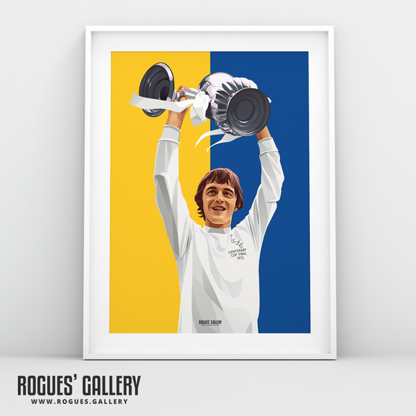 Allan Clarke Leeds United A3 print