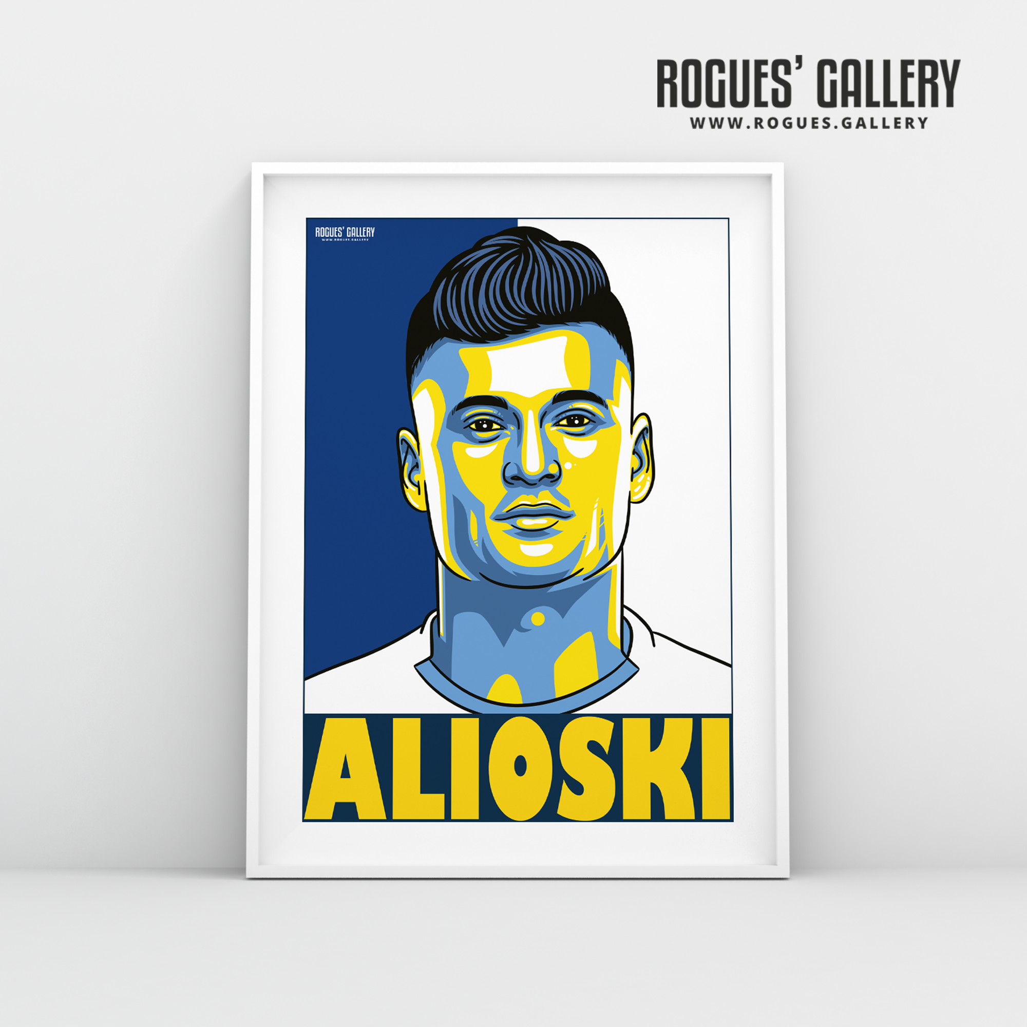Ezgjan Alioski Leeds United FC defender A3 art print design