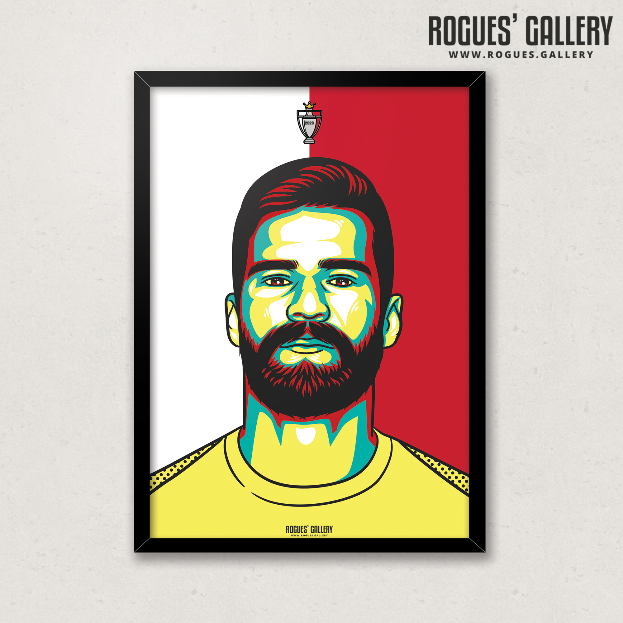 Alisson Becker Liverpool FC Anfield Art print A3 Champions Limited Edition Goalkeeper