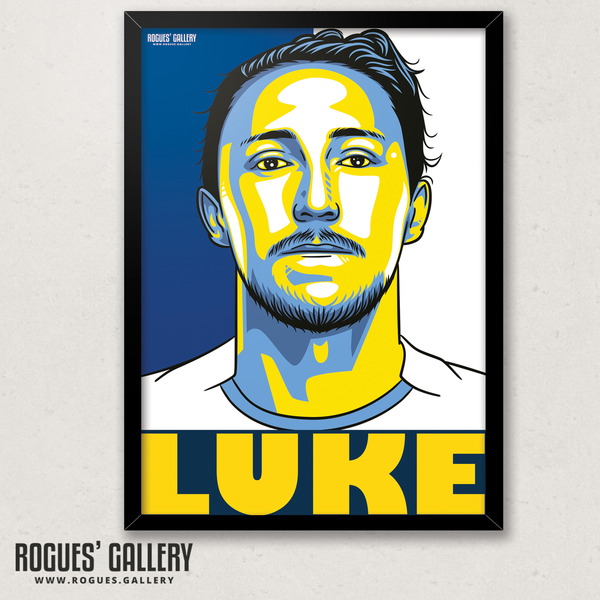 Luke Ayling Leeds United LUFC full back A3 art print edit