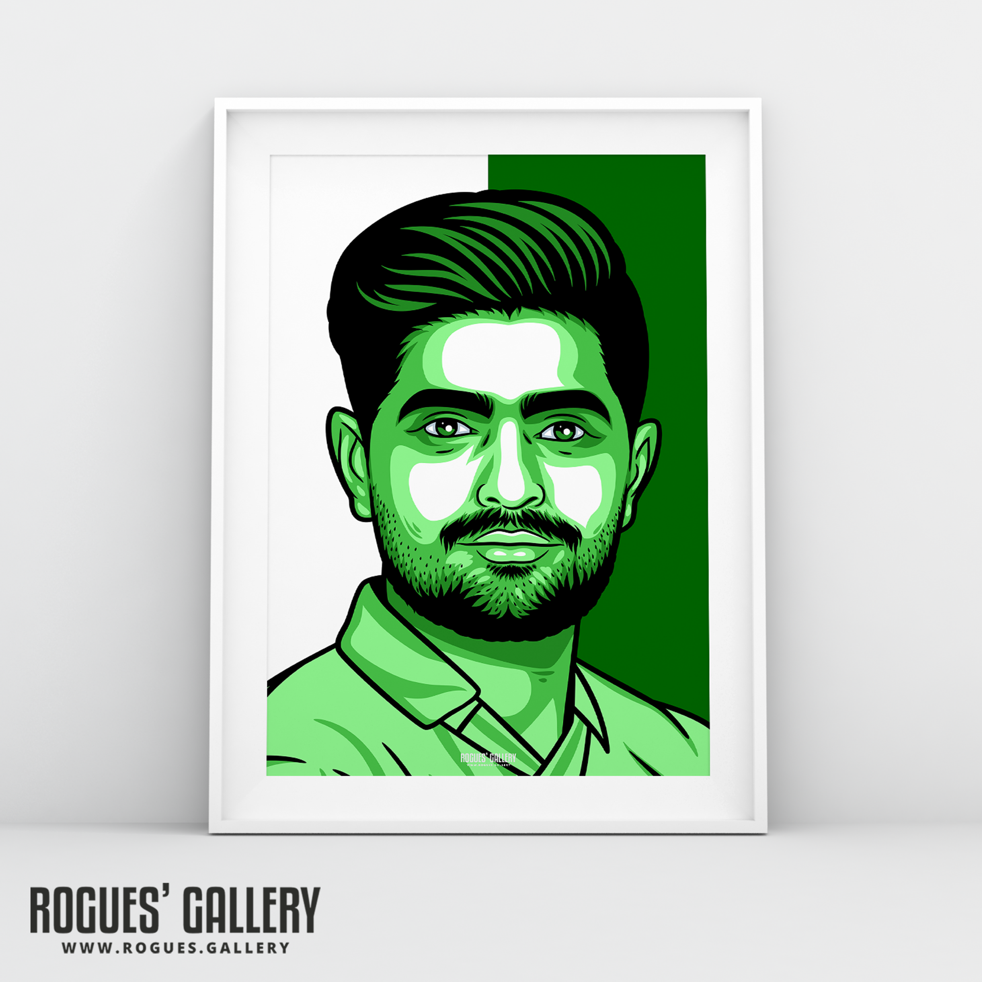 Baba Azam Pakistan Cricket captain batsman A3 print