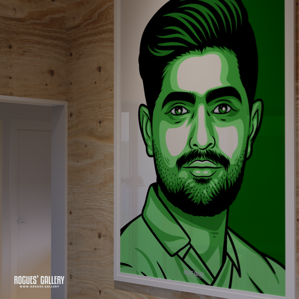 Baba Azam Pakistan Cricket poster memorabilia signed captain batsman