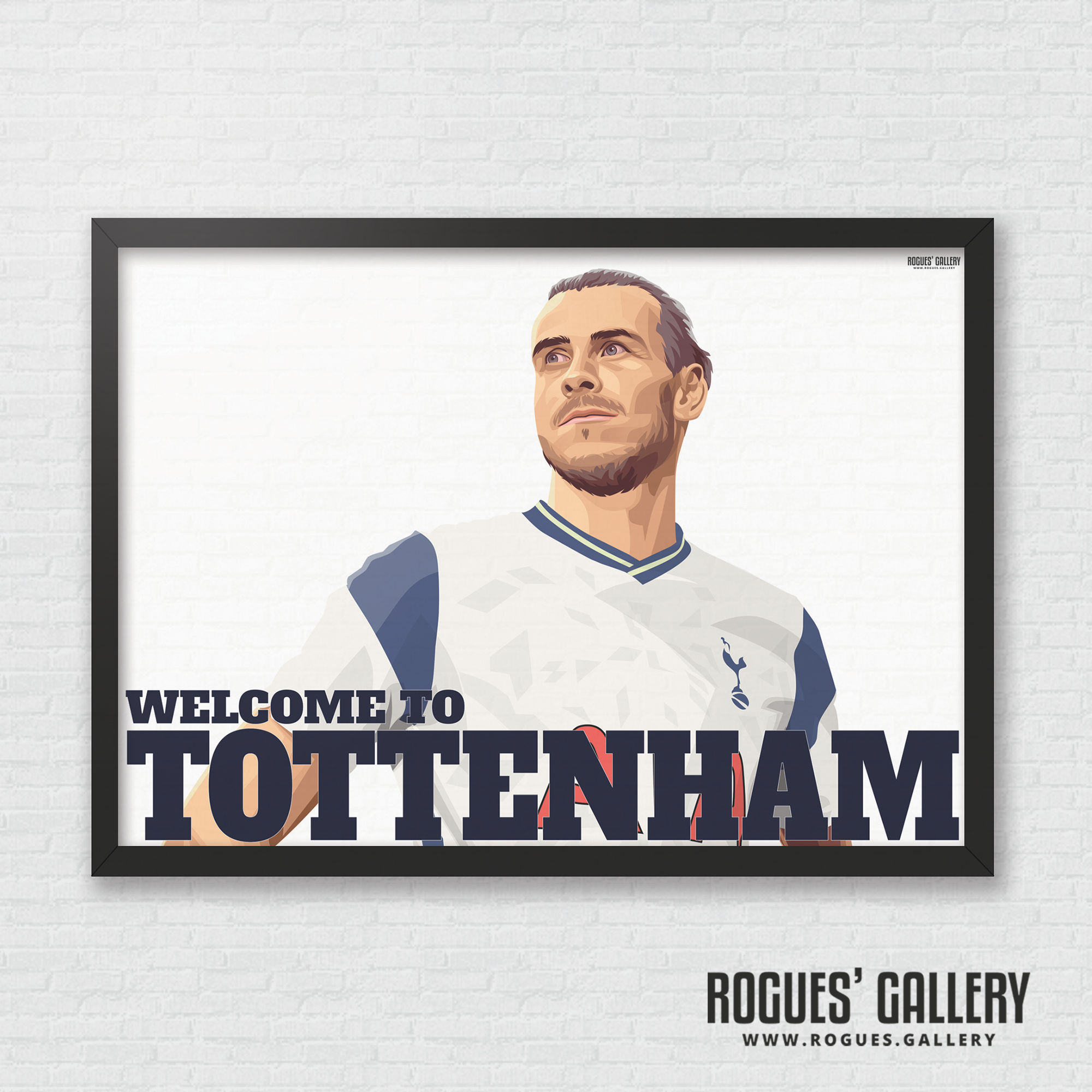 Gareth Bale Spurs welsh winger Welcome to Tottenham A3 Print