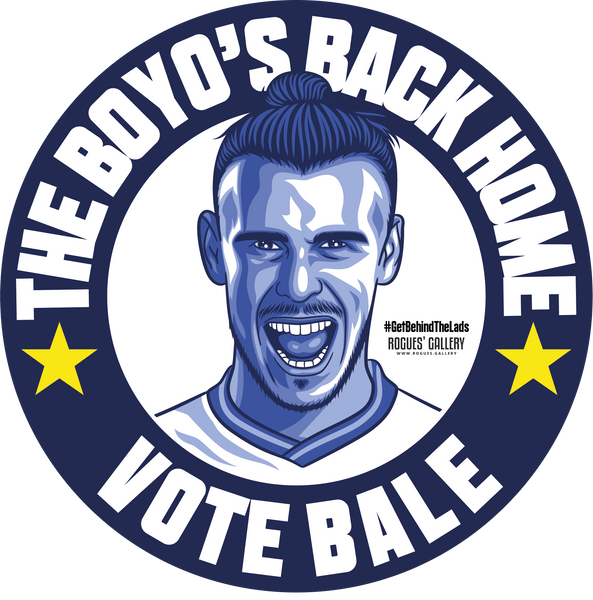 Gareth Bale stickers THFC Spurs Welsh winger Get Behind The Lads