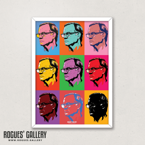 Leeds United manager Marcelo Bielsa pop art A3 print Rogues' Gallery