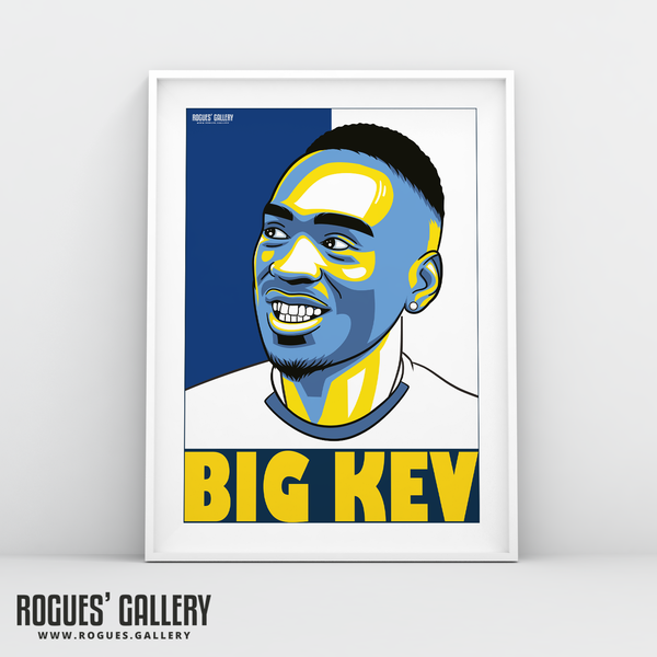 Jean-Kevin Augustin Leeds United FC striker A3 art print design
