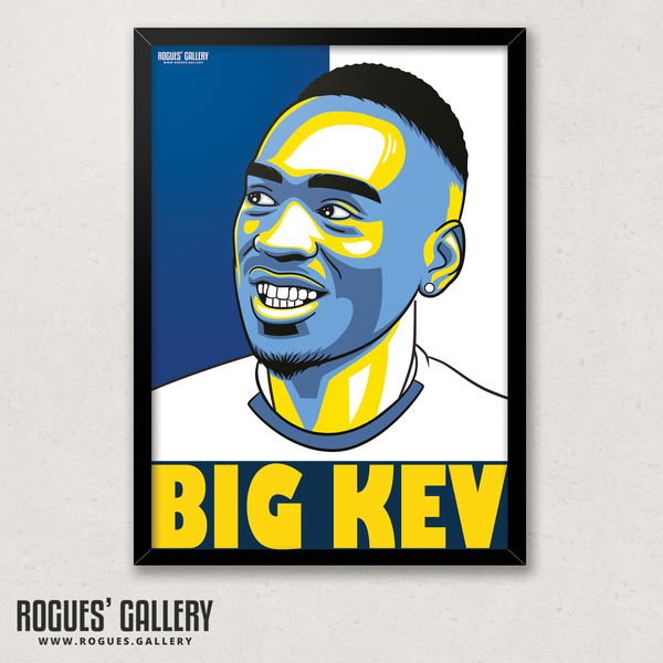 Jean-Kevin Augustin Leeds United LUFC edit striker A3 art prints