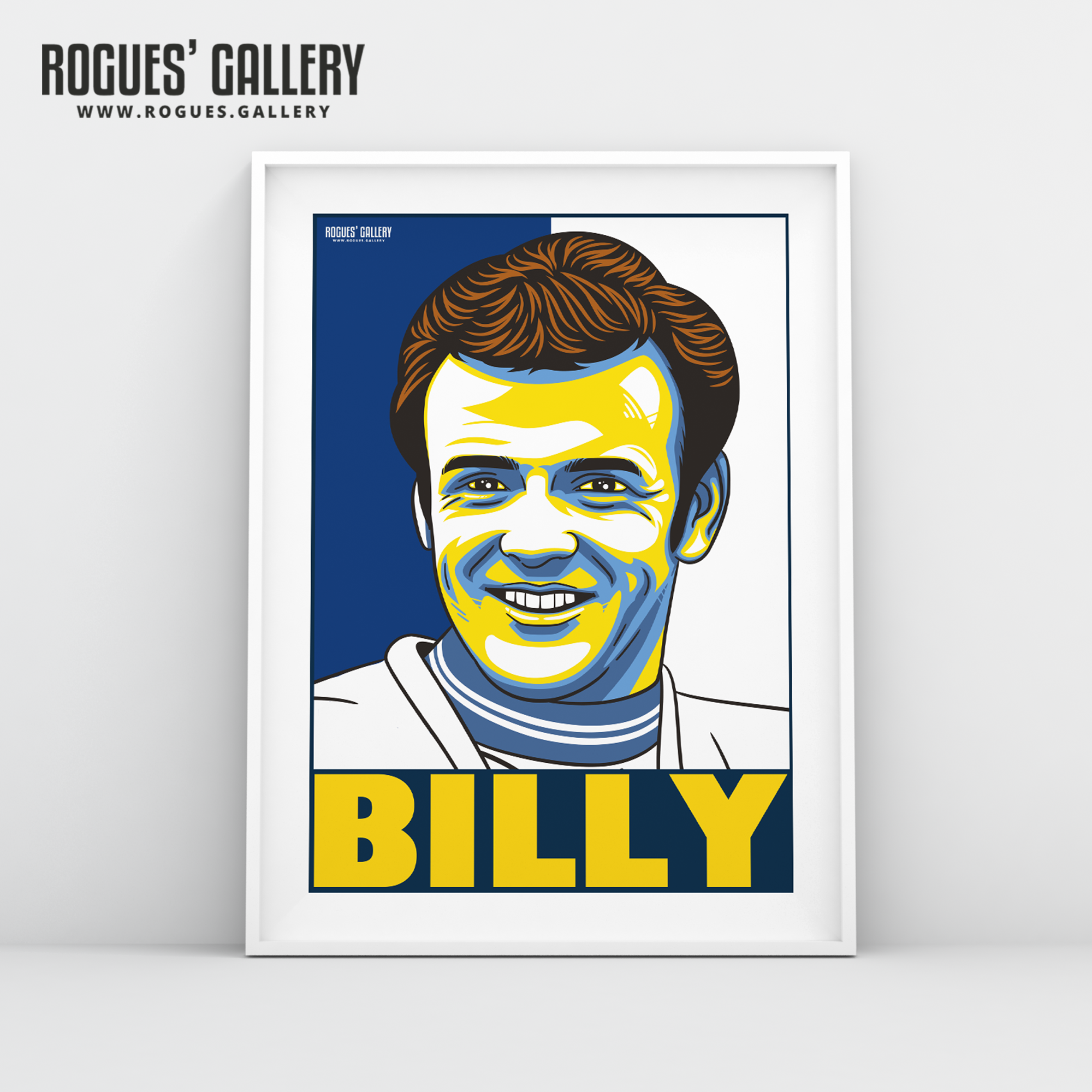 Billy Bremner Leeds United Elland Road LUFC midfielder A3 art print