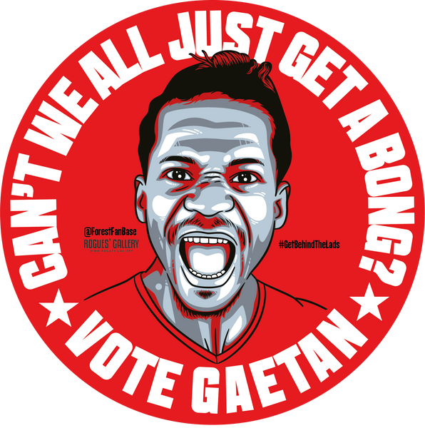 Gaetan Bong Nottingham Forest left back vote sticker #GetBehindTheLads
