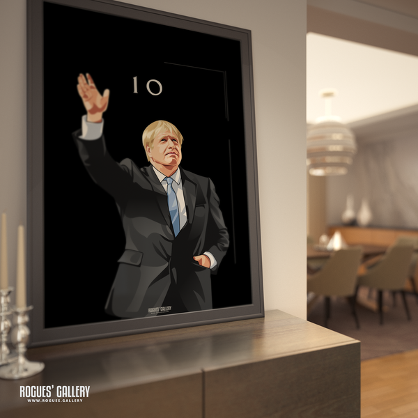 Boris Johnson Number 10 PM Prime Minister Conservative art portrait art rare limited edition get Brexit Done