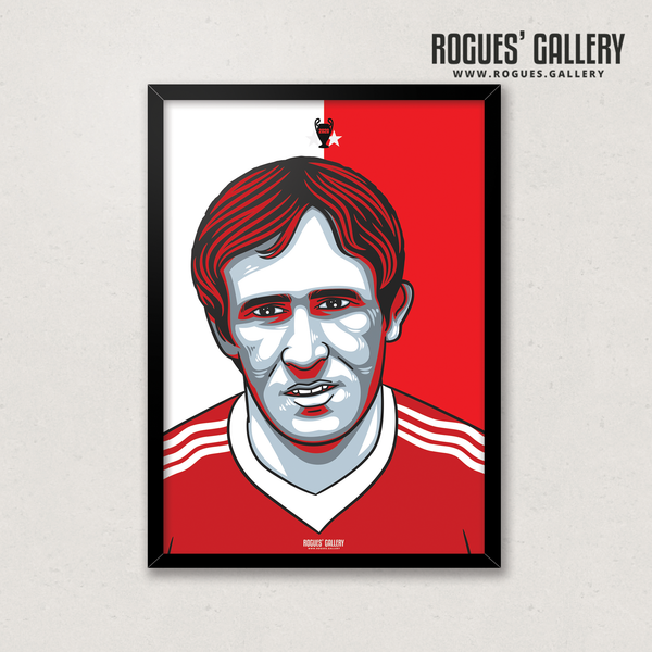 Ian Bowyer Nottingham Forest midfield A3 print edits Miracle Men