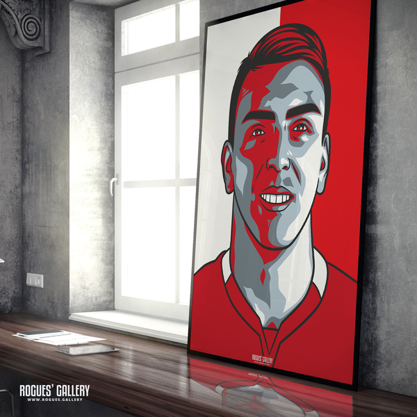 Brian Ojeda Nottingham Forest midfielder A1 print