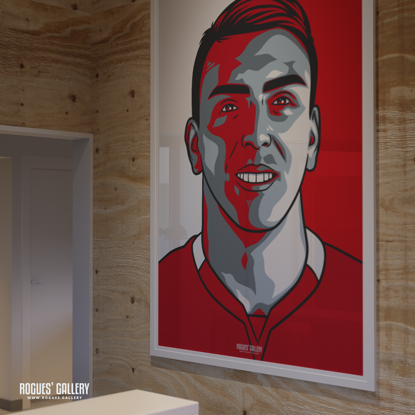 Braian Ojeda - Nottingham Forest - Signed A3 #GetBehindTheLads Icon Prints