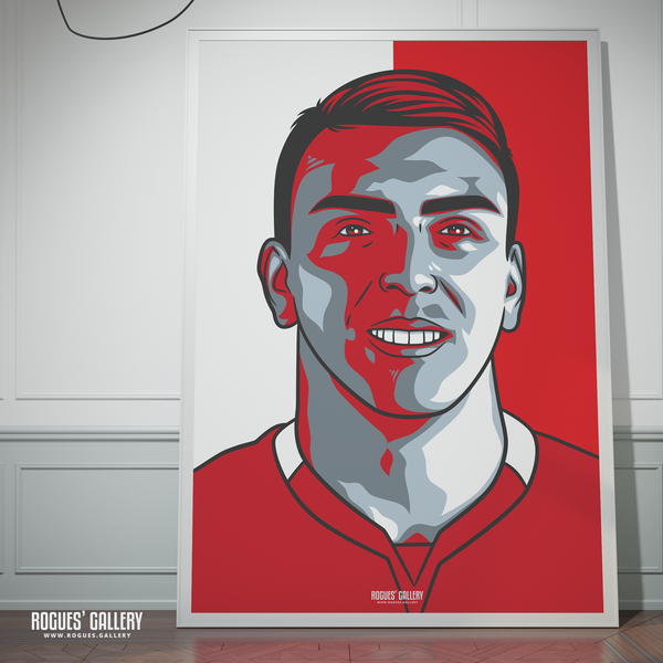 Braian Ojeda - Nottingham Forest - Signed A3 #GetBehindTheLads Icon Prints