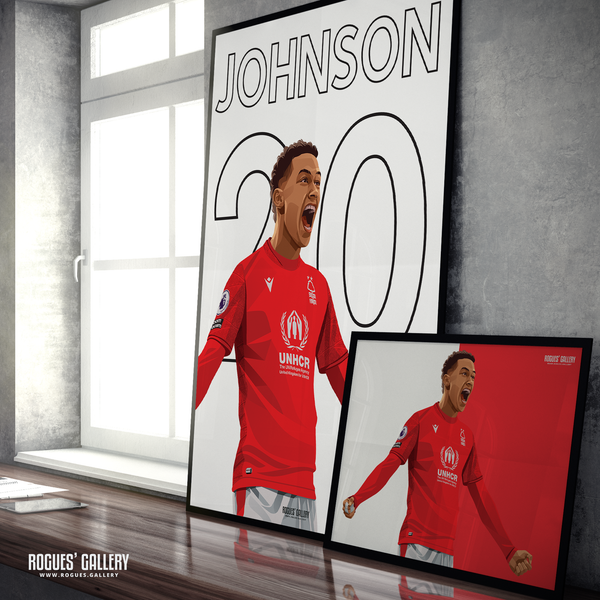 Brennan Johnson Nottingham Forest amazing artwork