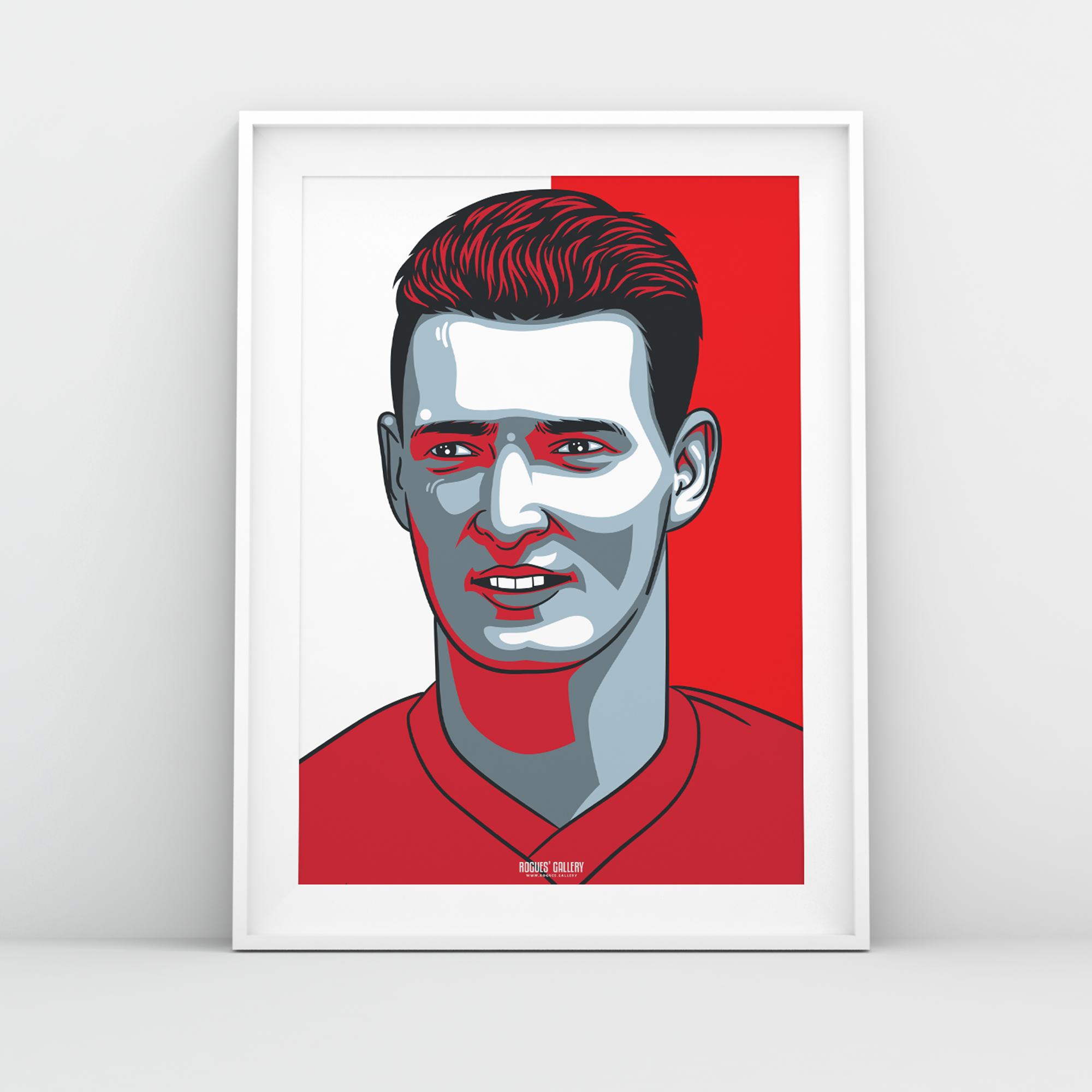 Brian Rice Nottingham Forest winger City Ground A3 icon print edit 