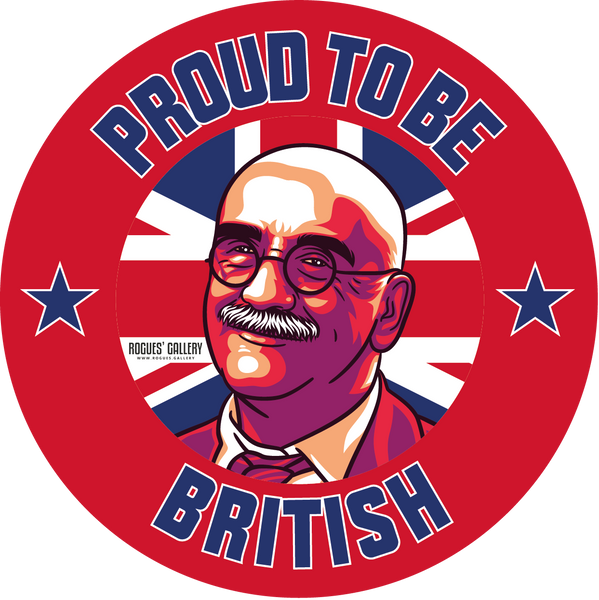Alf Garnett Proud To Be British sticker