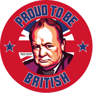 Winston Churchill Proud To Be British sticker
