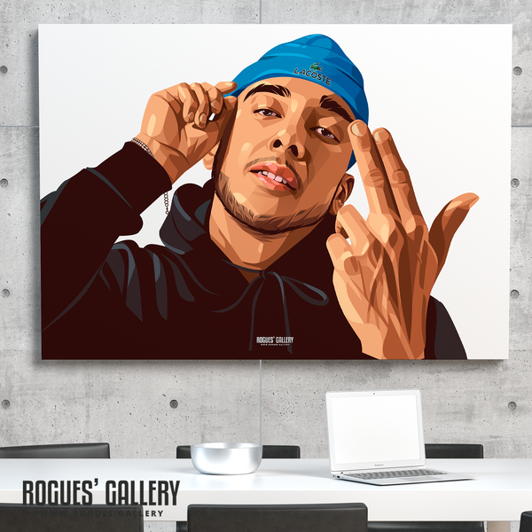 Bru-C MC rapper Nottingham A0 print