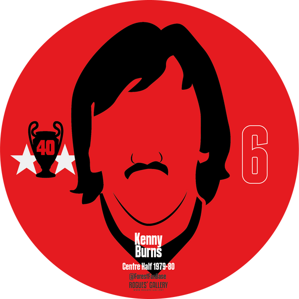 Kenny Burns centre half Nottingham Forest Miracle Men stickers City Ground European Cup 1979 1980