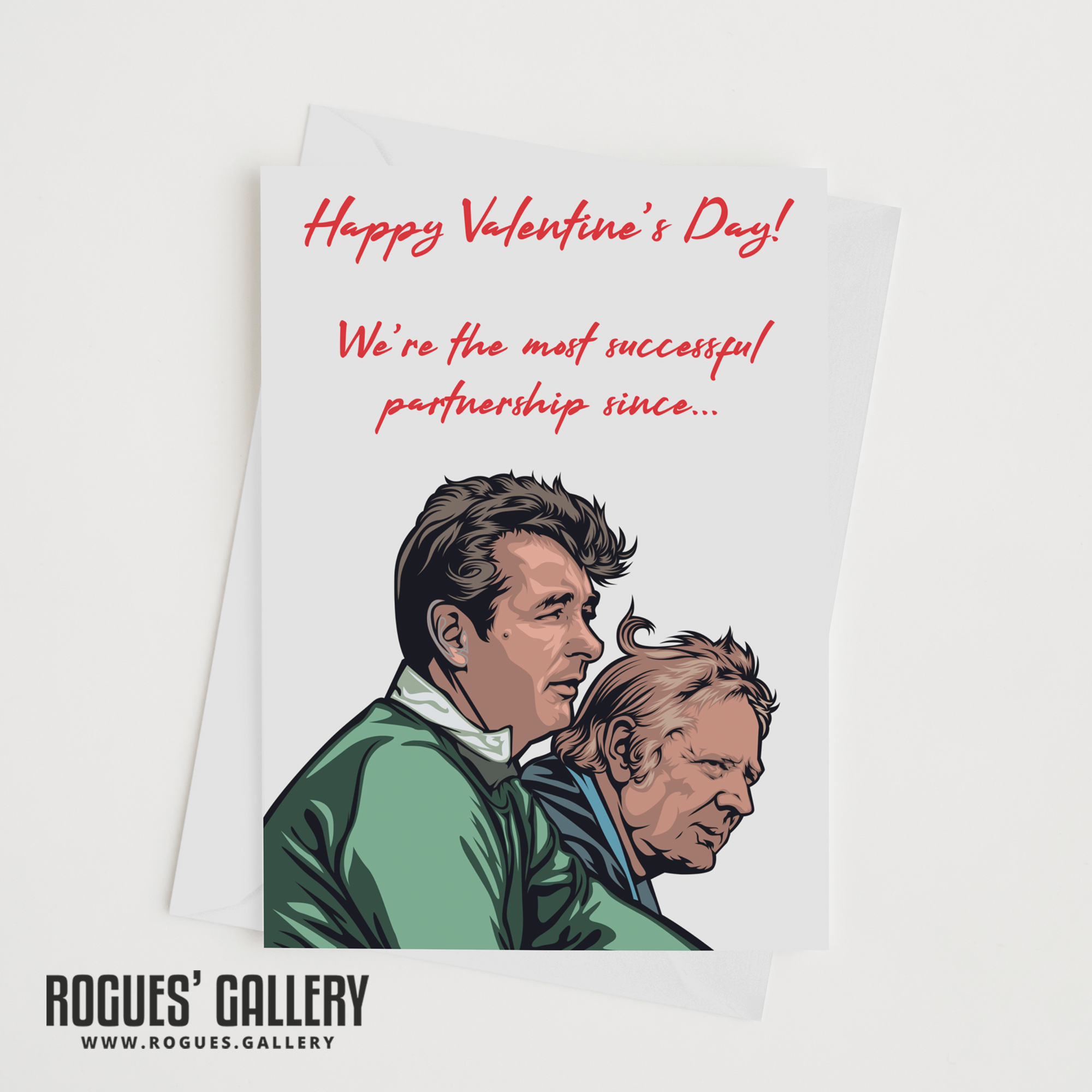 Brian Clough Peter Taylor Nottingham Forest FC partnership City Ground Valentines Card NFFC City Ground