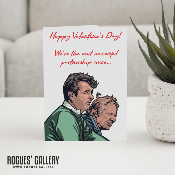 Brian Clough Peter Taylor Nottingham Forest FC partnership City Ground Valentines Card