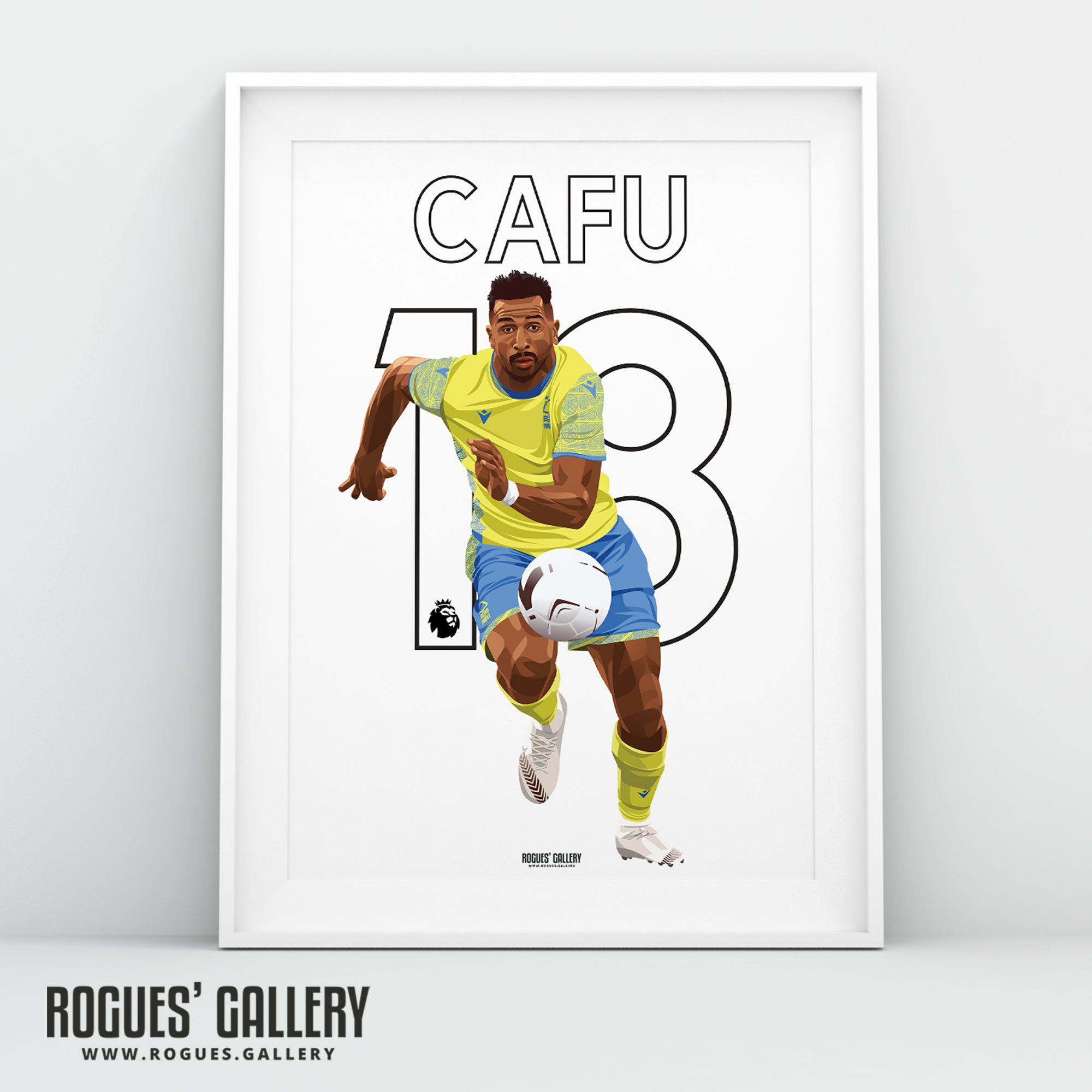 Cafu Nottingham Forest midfielder A3 print