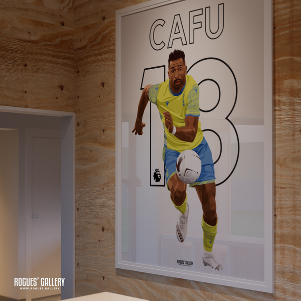 Cafu Nottingham Forest midfielder A0 print
