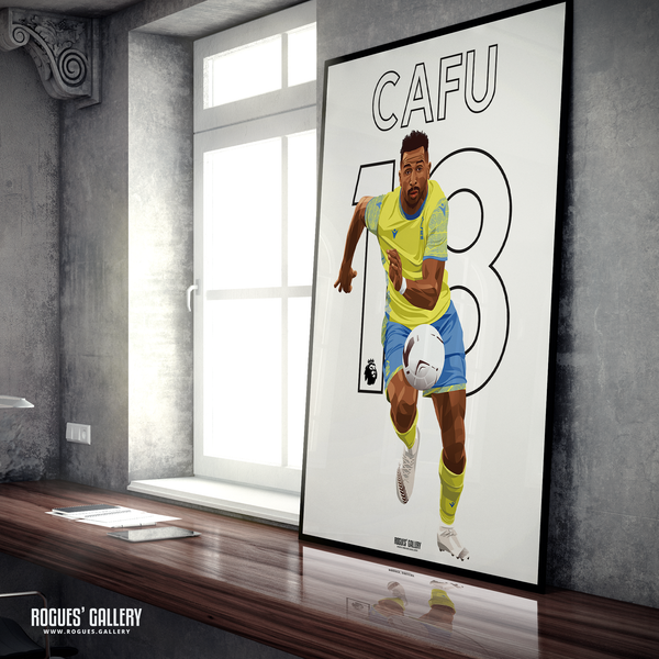 Cafu Nottingham Forest midfielder A1 print