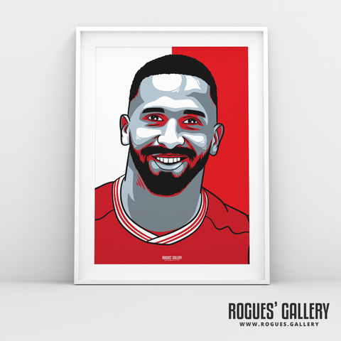 Cafu midfielder Nottingham Forest FC The City Ground NFFC A3 print
