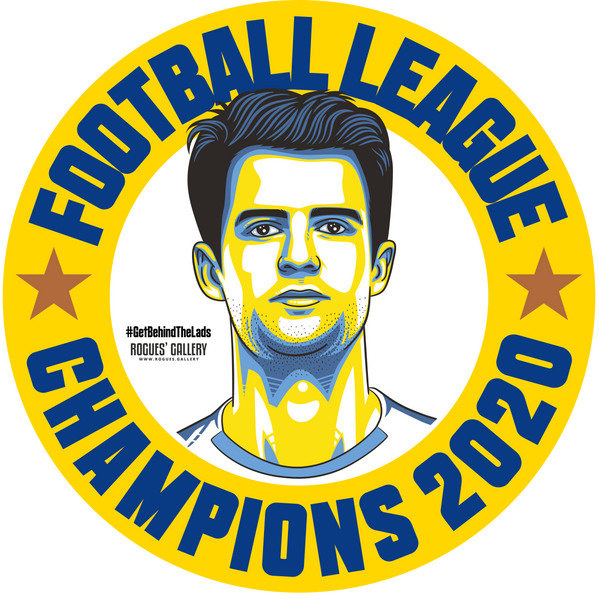 Leeds United Champions beer mats 2020 title Patrick Bamford