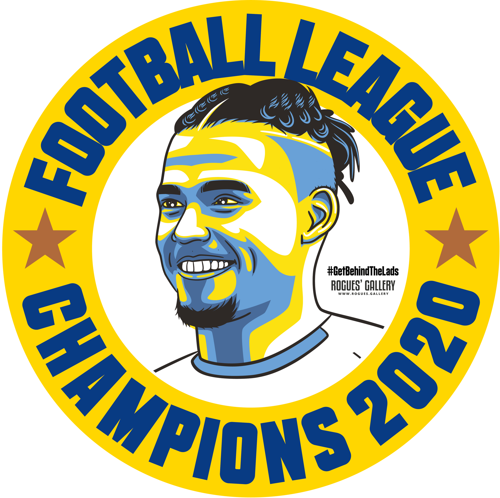 Leeds United Champions beer mats 2020 title Kalvin Phillips