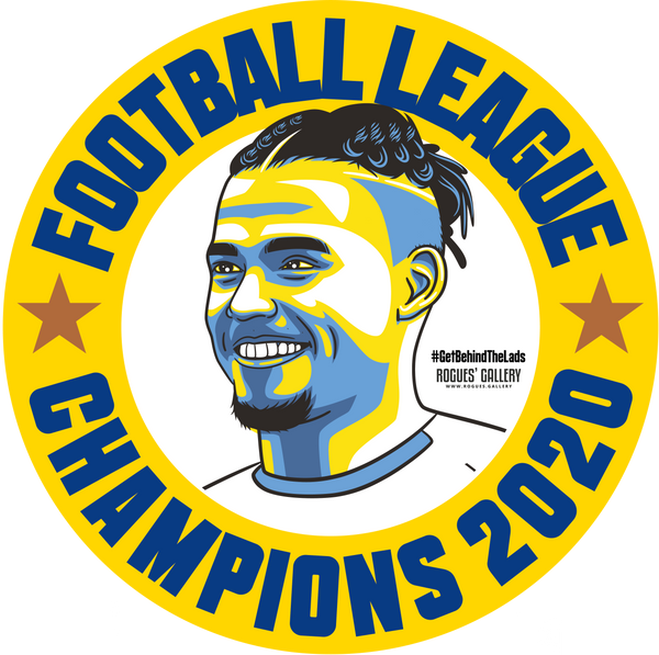 Leeds United Champions Stickers 2020 title Kalvin Phillips