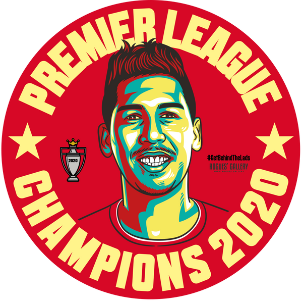 Liverpool Premier League Champions beer mats 2020 title Firminho