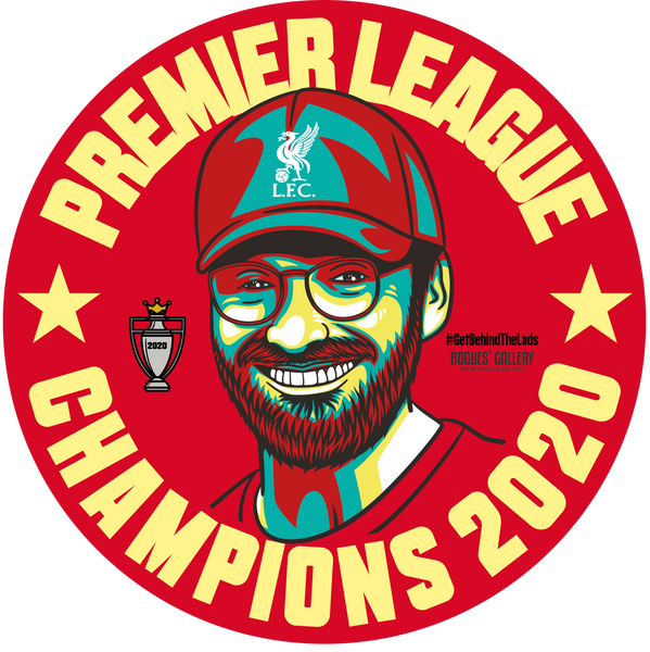 Liverpool Premier League Champions beer mats 2020 title Jurgen Klopp