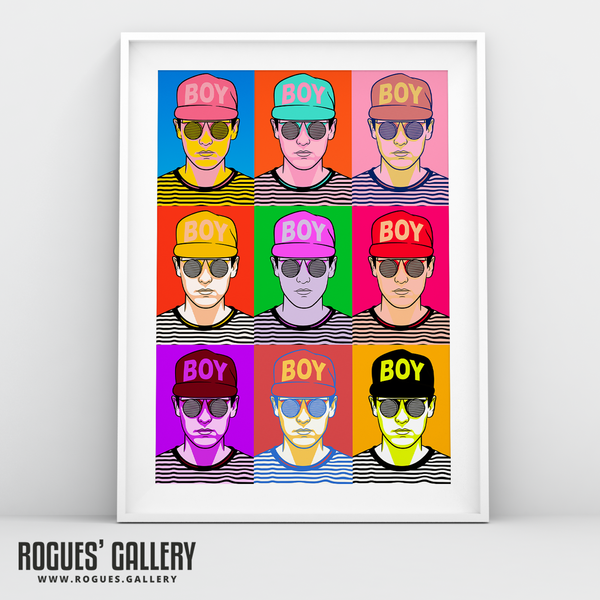 Chris Lowe Pet Shop Boys pop art bright A3 print