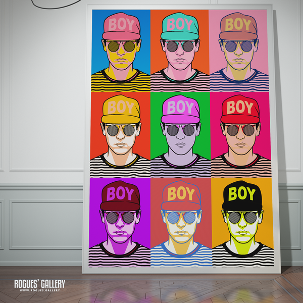Chris Lowe Pet Shop Boys pop art bright poster