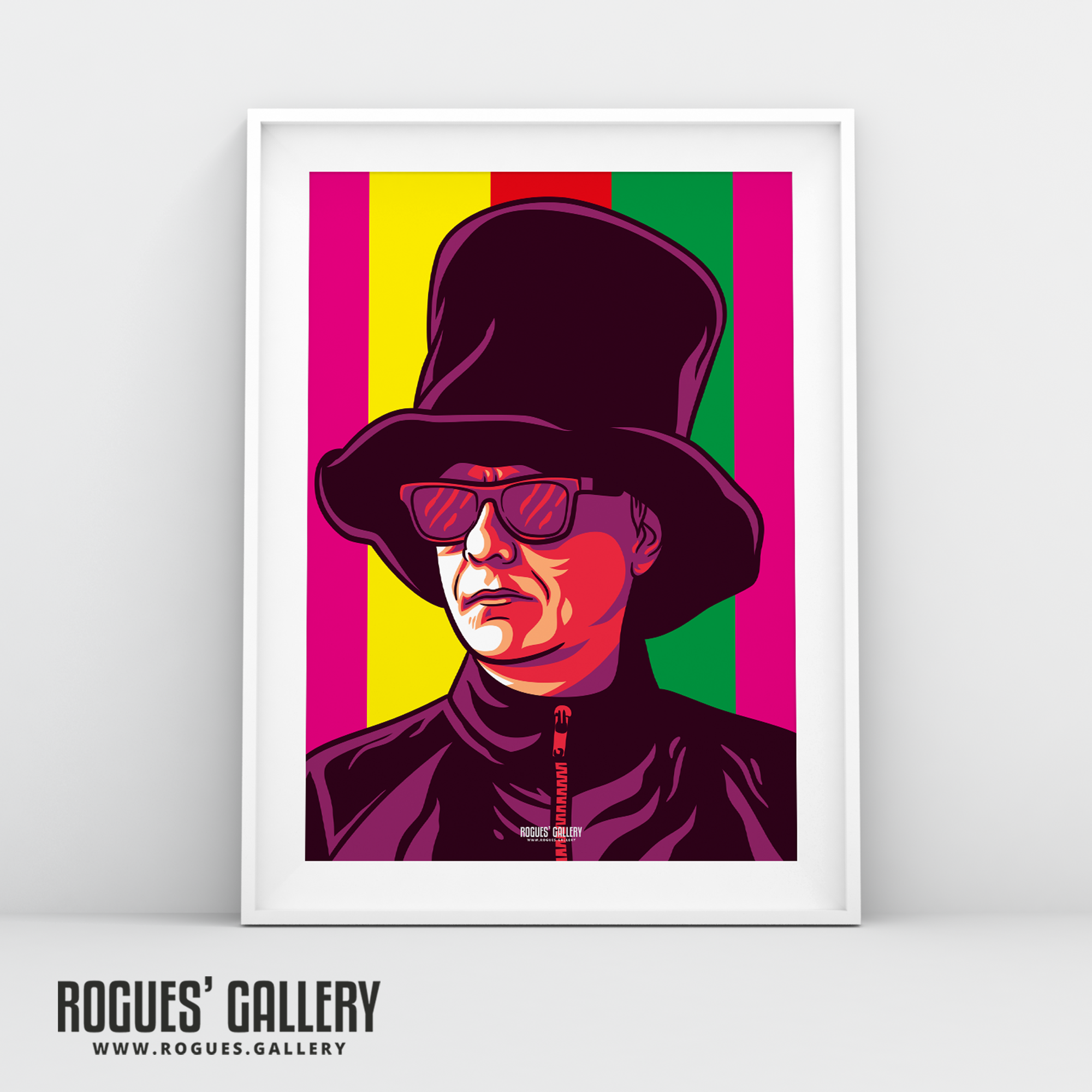 Chris Lowe Pet Shop Boys keyboards composer synth guy portrait A3 icon print west end girls