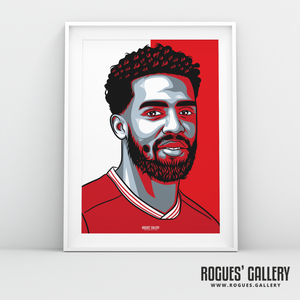 Cyrus Christie right back  Nottingham Forest FC The City Ground NFFC A3 print