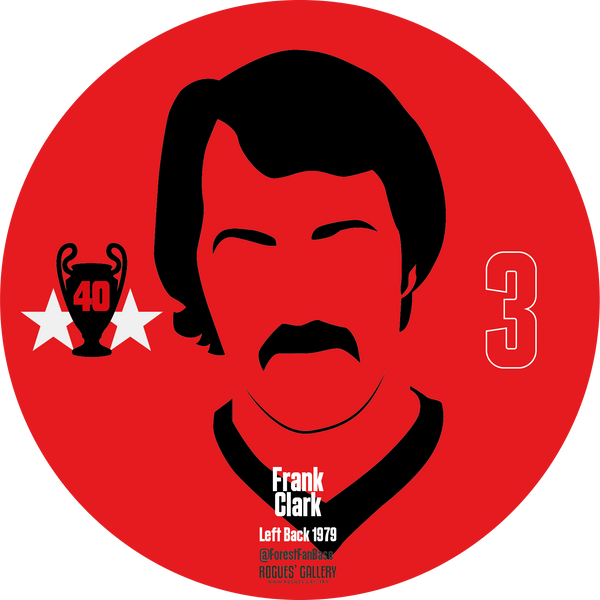 Frank Clark left back Nottingham Forest Miracle Men stickers City Ground European Cup 1979 1980
