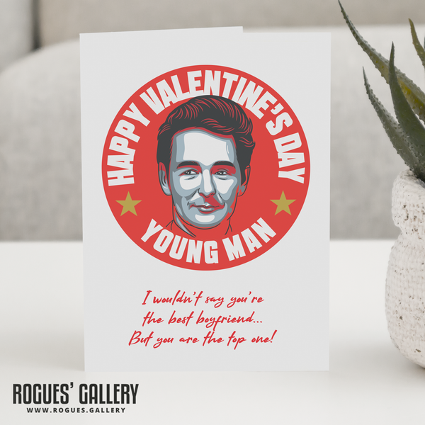 Boyfriend Cloughie Nottingham Forest Top One Valentine's Day Card Brian Clough NFFC