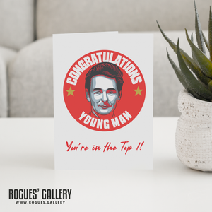 Brian Clough Nottingham Forest Manager Happy Birthday young Man Congratulations card 6x9" NFFC