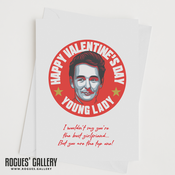 Girlfriend Cloughie Nottingham Forest Top One Valentine's Day Card Brian Clough NFFC City Ground
