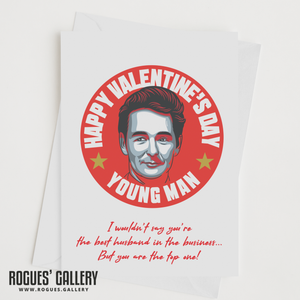 Husband Cloughie Nottingham Forest Top One Valentine's Day Card Brian Clough NFFC City Ground