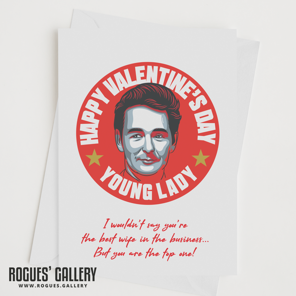 Wife Cloughie Nottingham Forest Top One Valentine's Day Card Brian Clough NFFC City Ground
