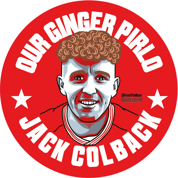 Jack Colback Ginger Pirlo sticker Nottingham Forest