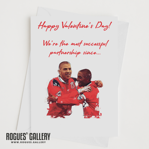 Stan Collymore Bryan Roy Nottingham Forest FC partnership City Ground Valentines Card NFFC 